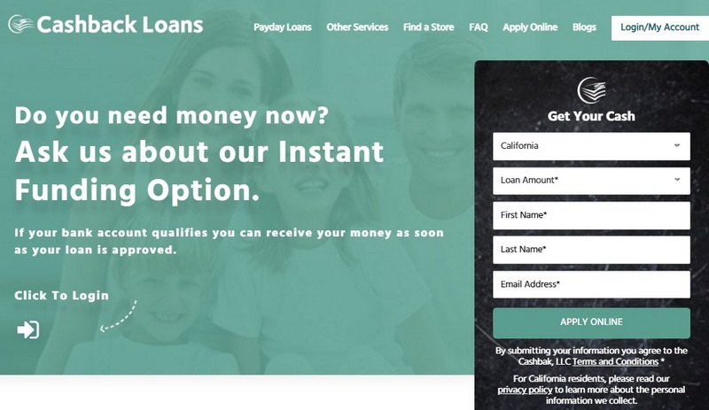 cashback loans