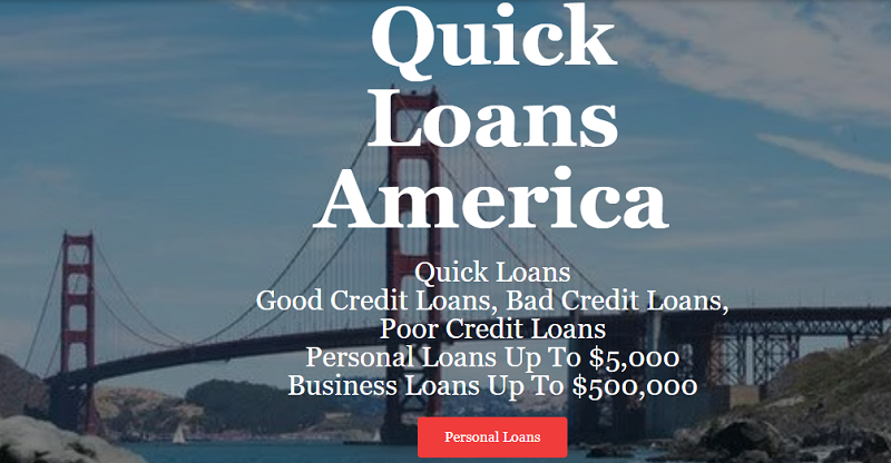 quick loans America website