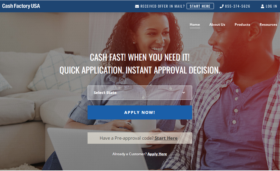 Cash Factory USA site