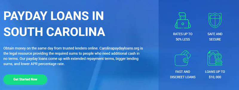 Payday Loans Carolina website