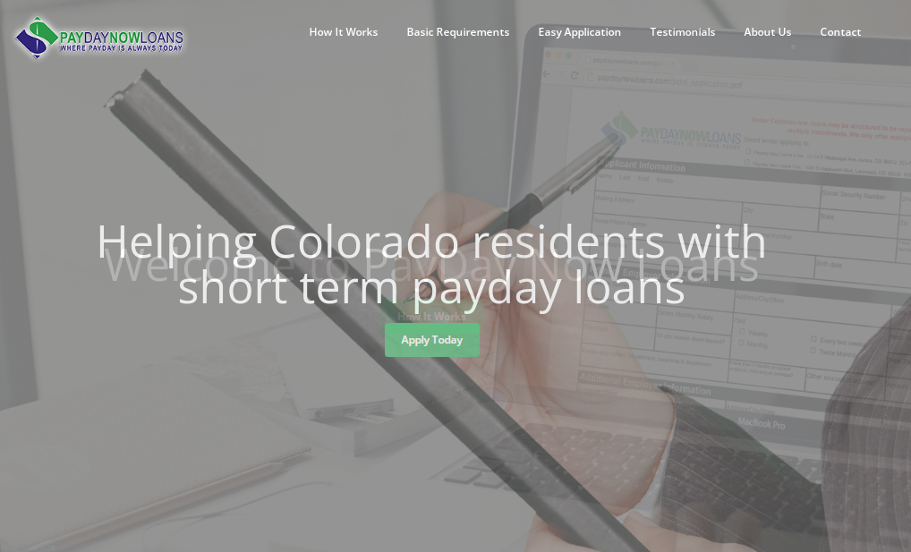 Payday Now Loans site